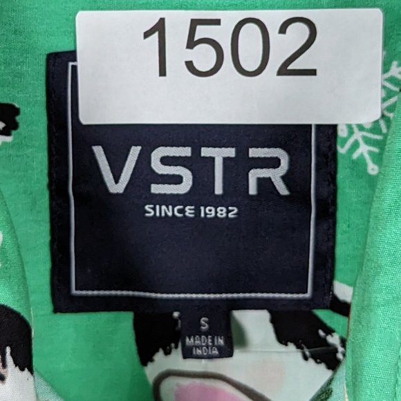 VSTR* Men's Short Sleeve Button Down Curved Hem Chest Pocket Shirt~ Size Small - Picture 5 of 11